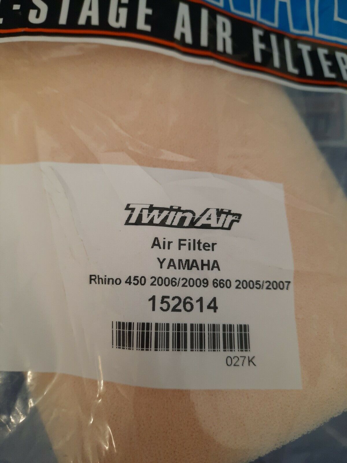 NEW Twin Air Air Filter Yamaha / 152614