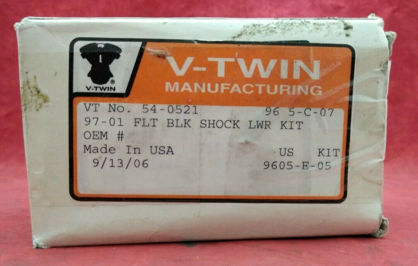 NEW REAR SHOCK LOWERING KIT BLACK / 54-0521 / Harley Davidson