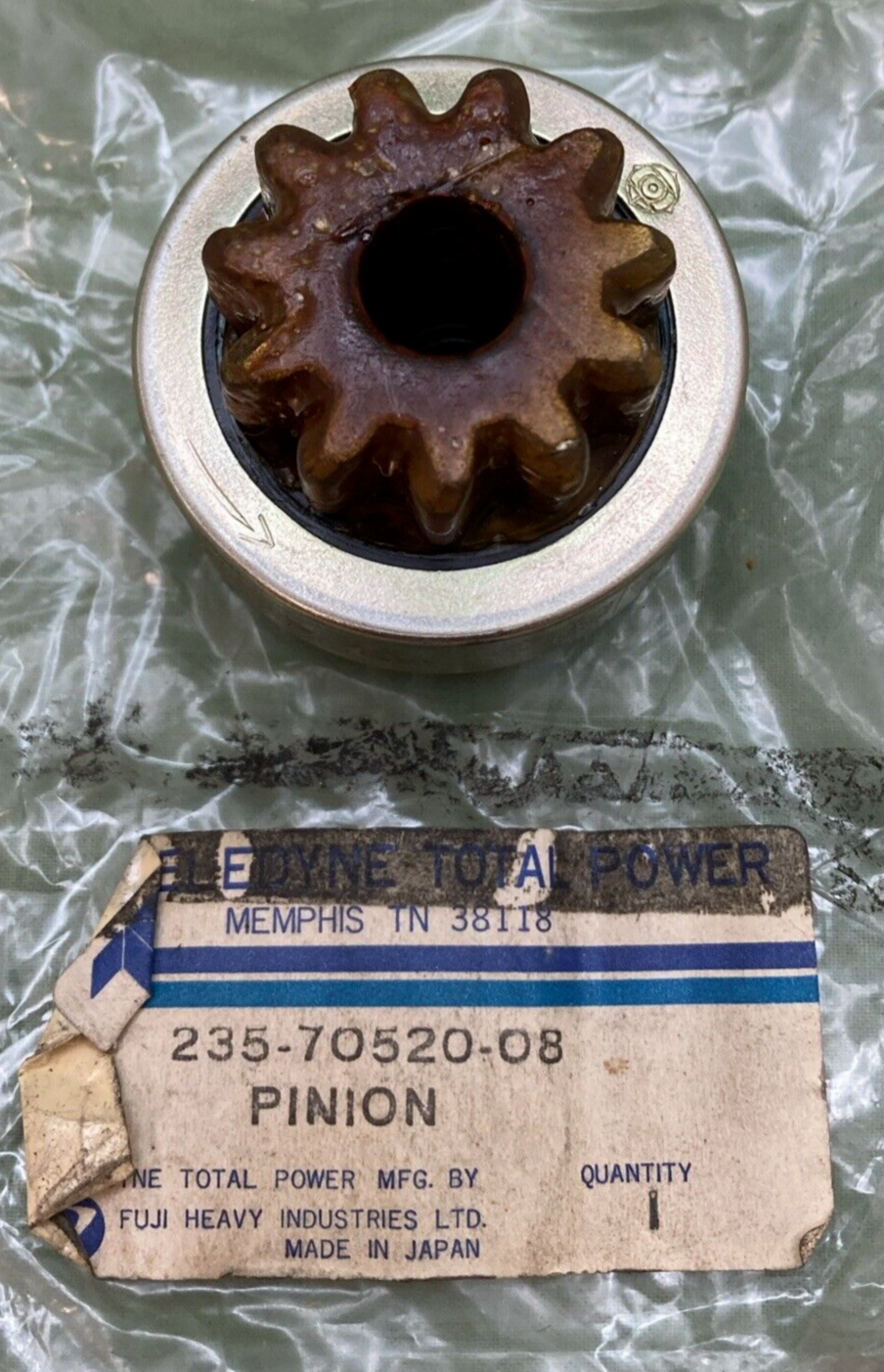 NEW GENUINE TELEDYNE TOTAL POWER 235-70520-08 PINION