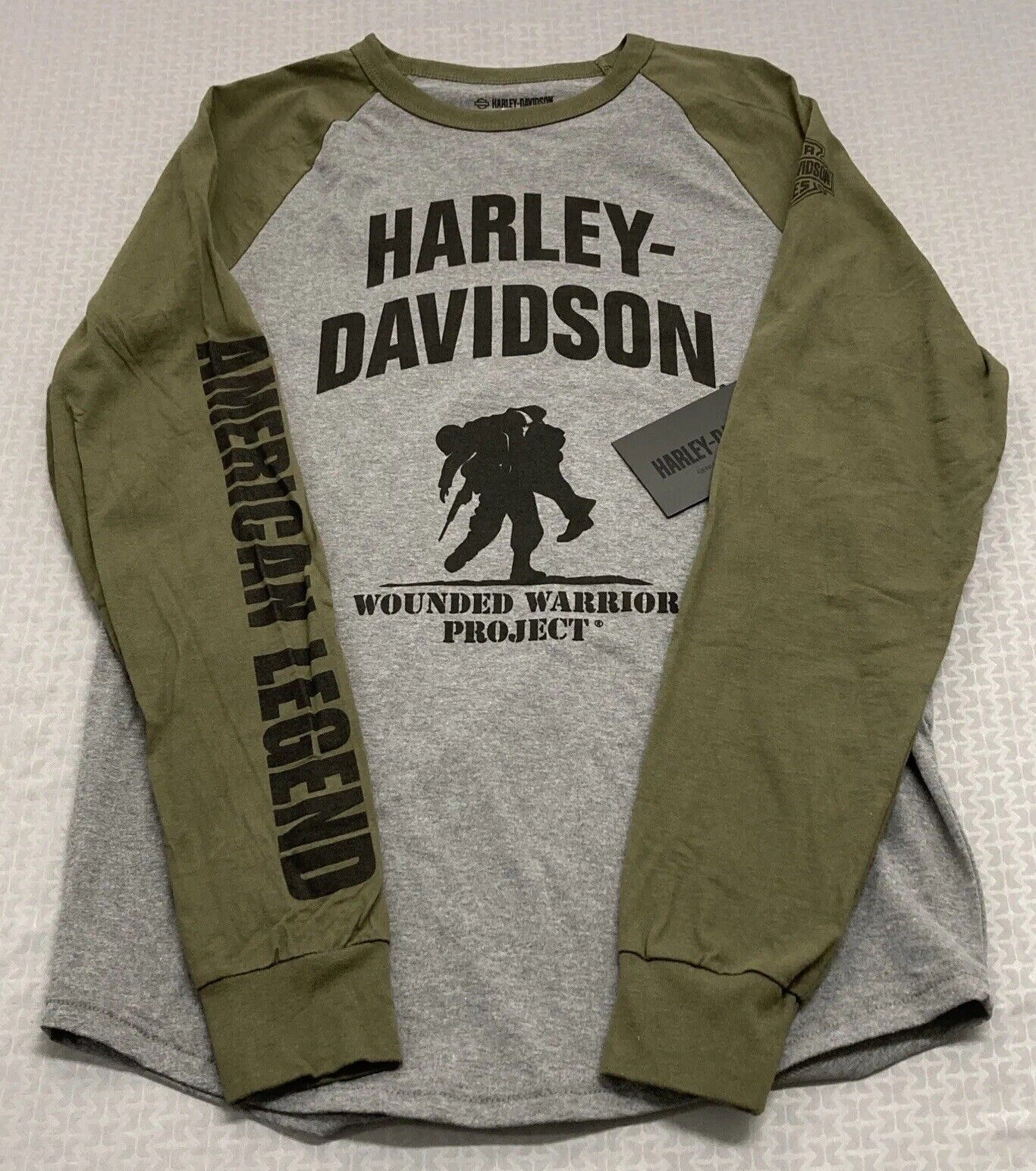 NEW GENUINE HARLEY DAVIDSON 96043-23VM MEN'S 3XL TEE KNIT WWP GREY HEATHER