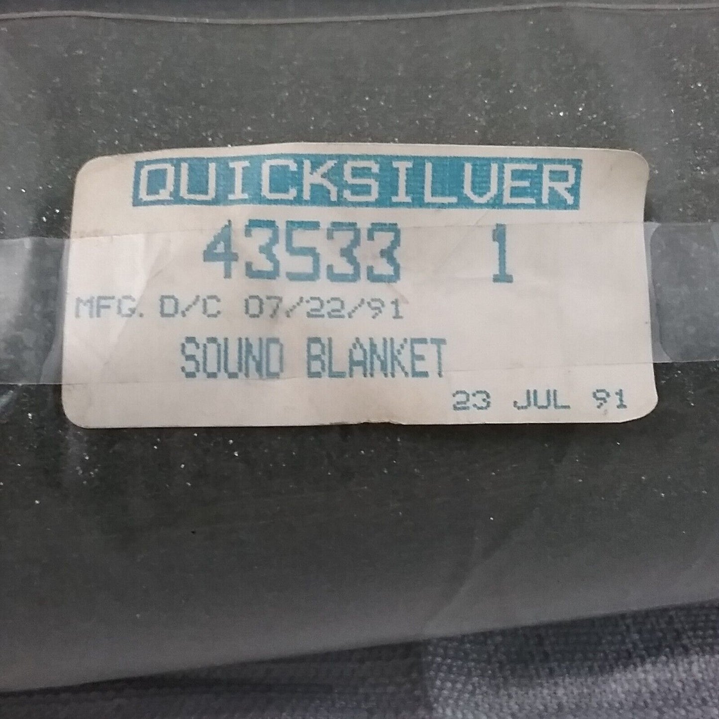 NEW QUICKSILVER 435331 SOUND BLANKET Mercury Outboard 70-90HP