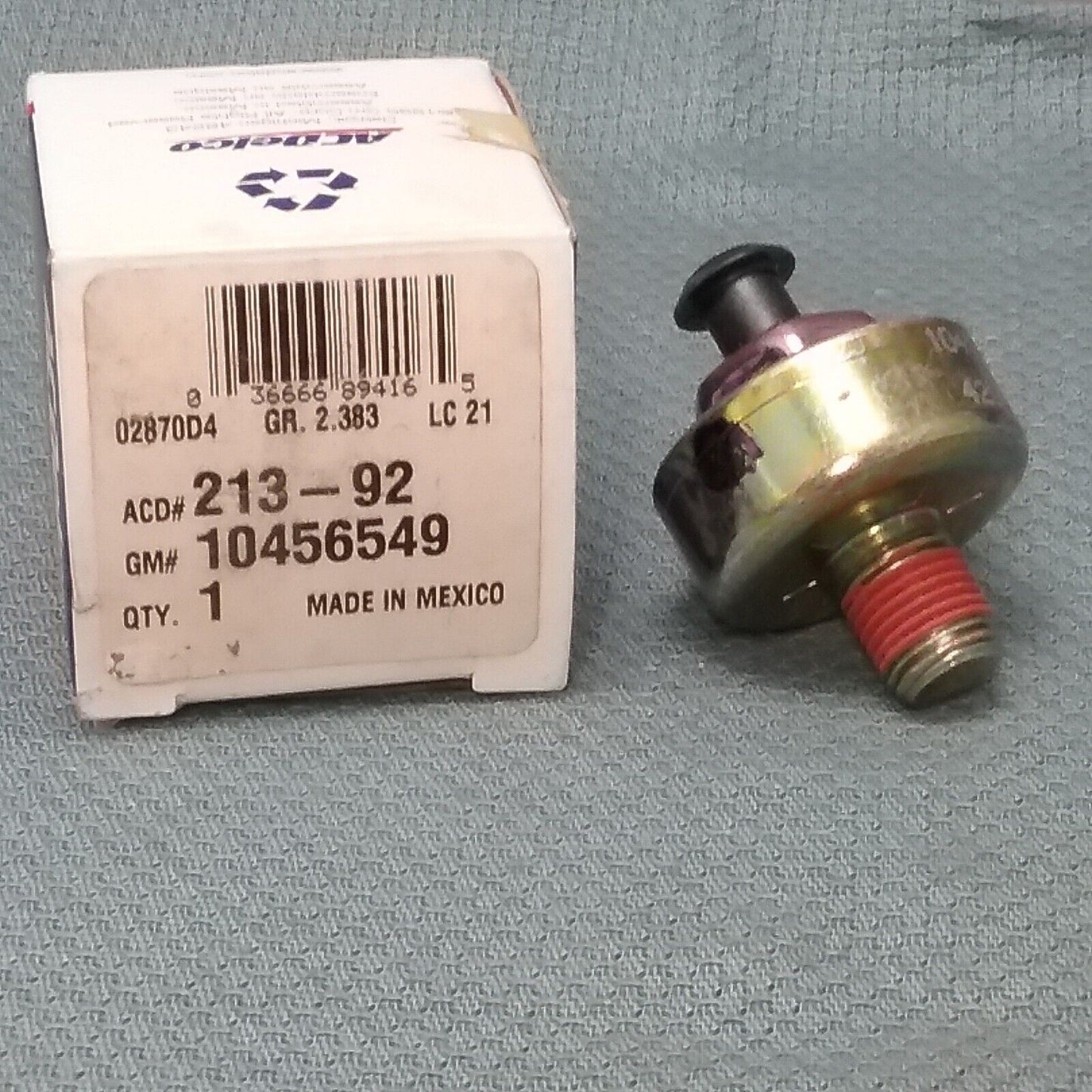 NEW ACDELCO 213-92 SENSOR, KNOCK GM 10456549