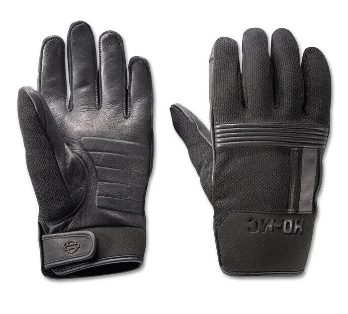 NEW GENUINE HARLEY DAVIDSON 97199-23VM MEN'S SMALL CENTERLINE MIXED MEDIA GLOVES