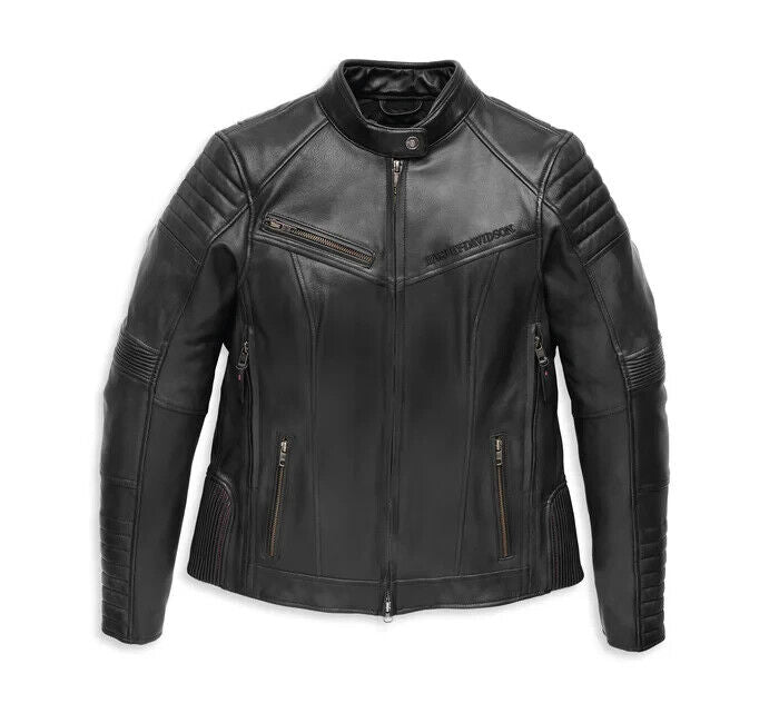 NEW GENUINE HARLEY DAVIDSON 97011-22VW XS Willie G Leather Jacket w/ Rhinestone