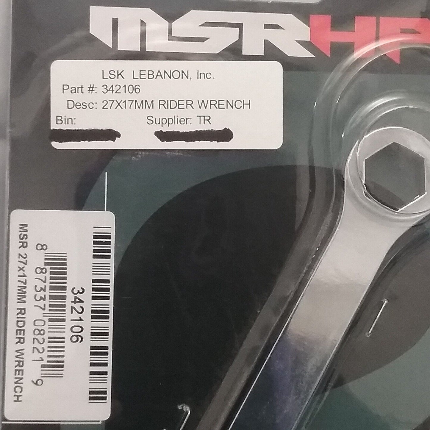 NEW GENUINE MSRHP 342106 6 POINT RIDER WRENCH STEEL 17MM 27MM