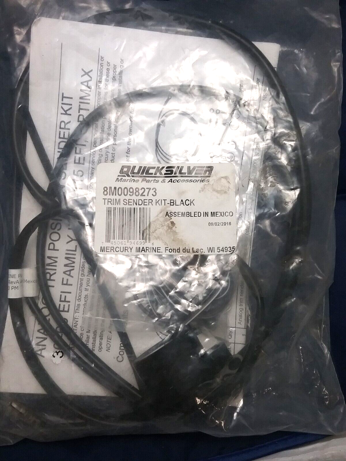 NEW QUICKSILVER 8M0098273 TRIM SENDER UNIT MERCURY FORCE SPORTJET