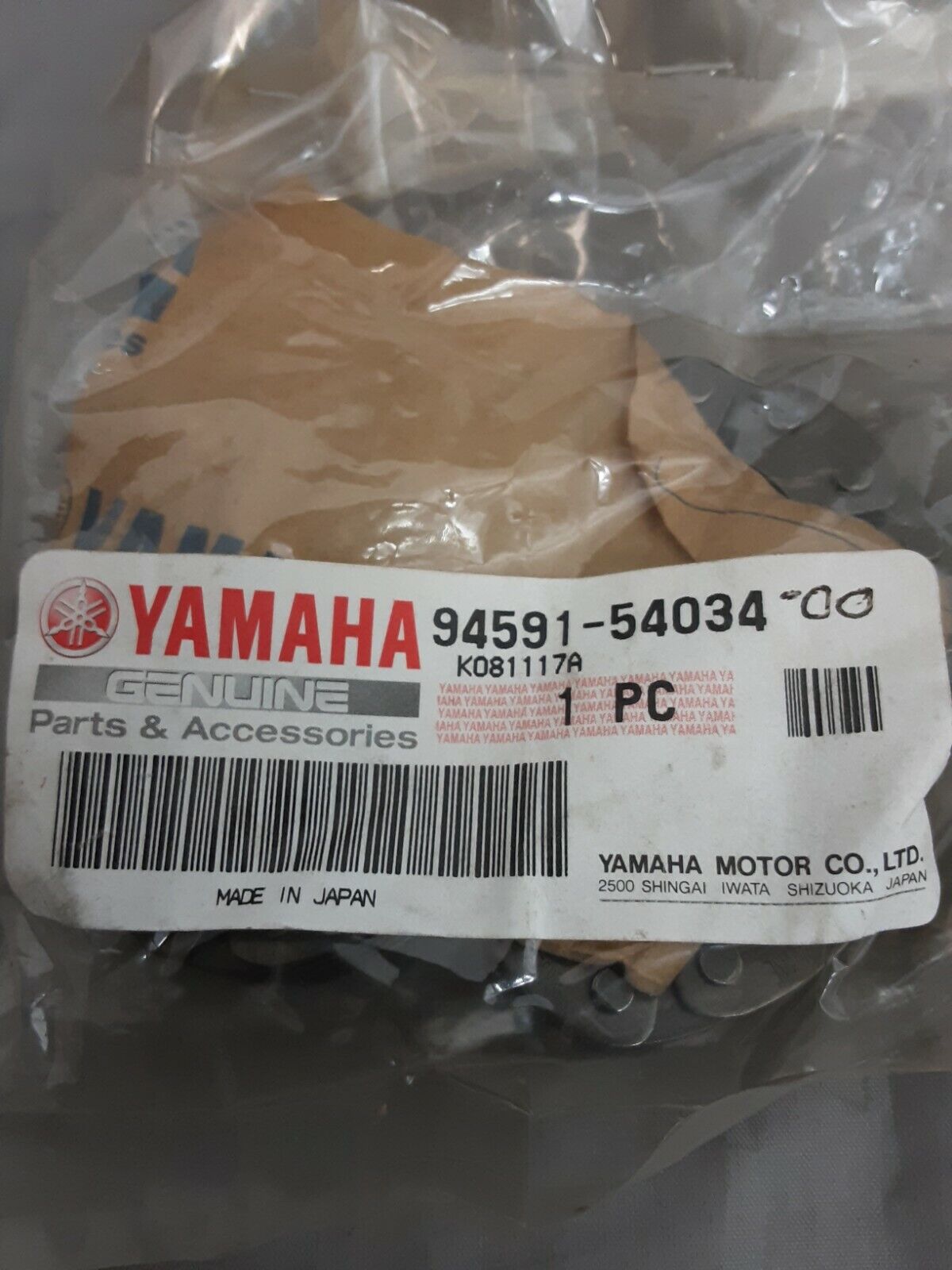 NEW GENUINE YAMAHA 94591-54034-00 CHAIN (23RH302-34ASM) Grizzly YFM660