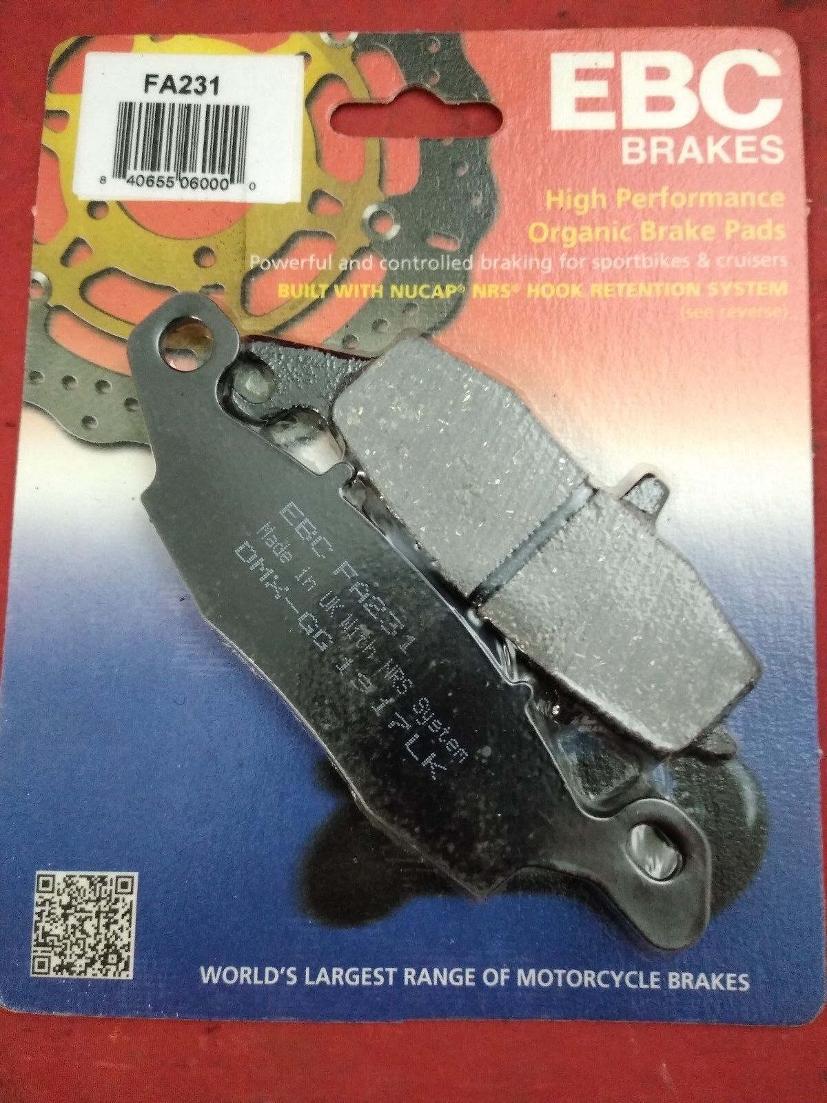 NEW EBC FA231 Sintered Brake Pads 2 Sets 1999-2010 Suzuki SV650 612301
