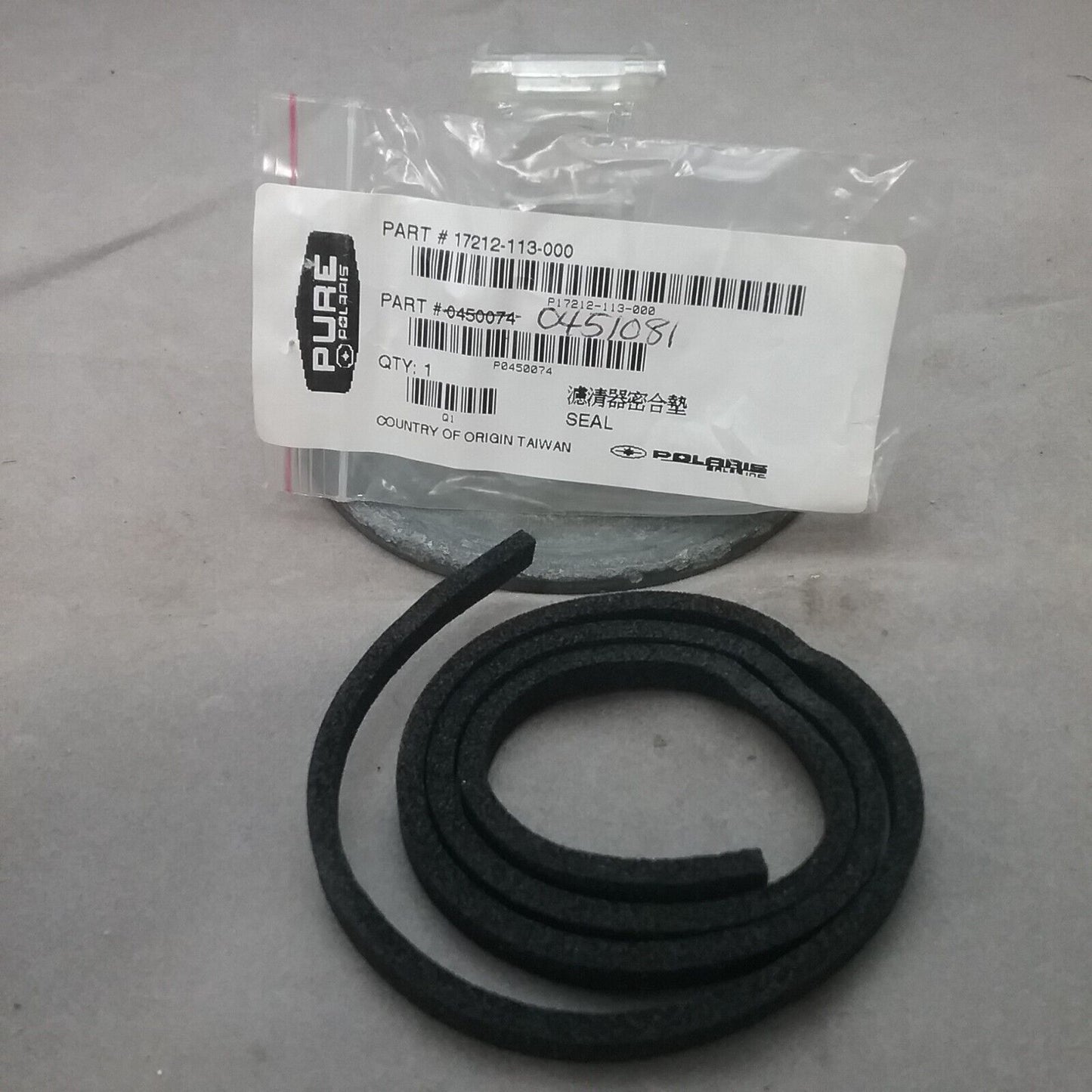 NEW GENUINE POLARIS 0451081 AIR FILTER SEAL, Scrambler SPORTSMAN Predator 01-03