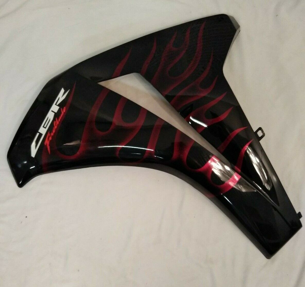 NEW HONDA LH Side Fairing CBR 1000 RR BLACK & CHERRY RED FLAME '08-'11