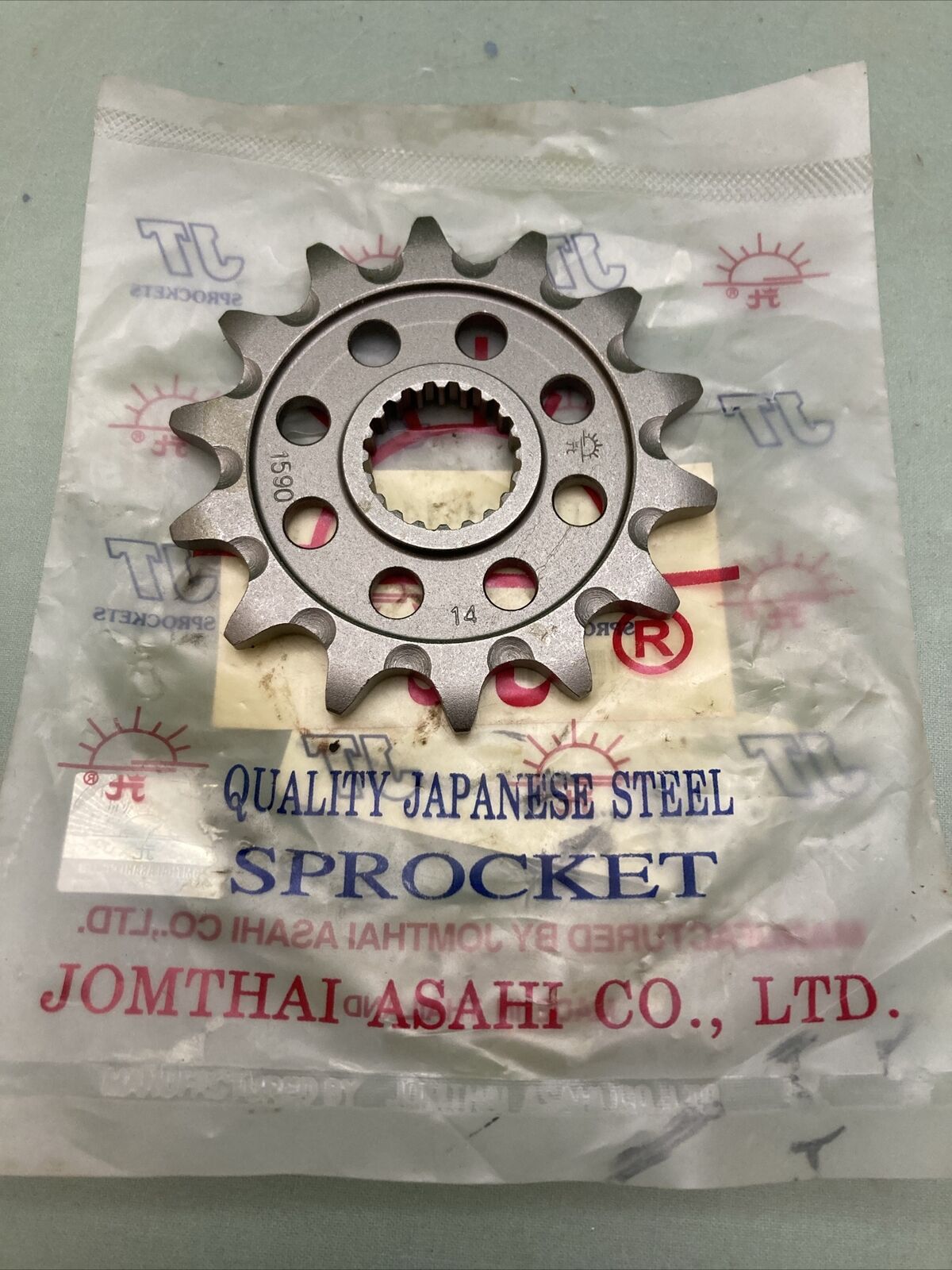 NEW GENUINE JT JTF1590.14 SC SELF CLEANING 14 TOOTH SPROCKET, YAMAHA