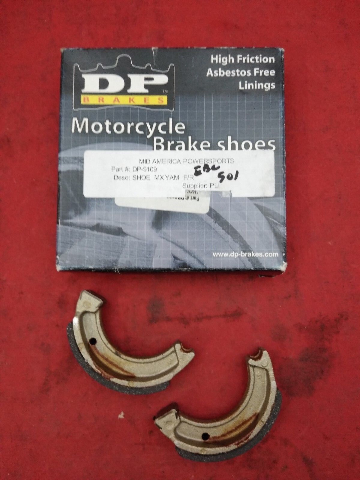 DP Brakes Motorcycle Brake Shoes DP-9109 / Yamaha