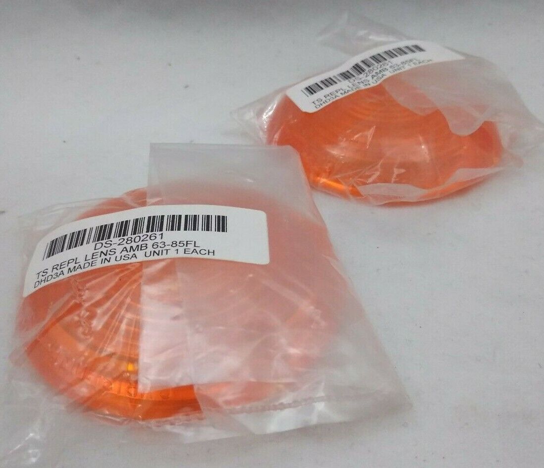 NEW Drag Specialties / Harley Davidson Amber Turn Signal Lenses / DS-280261 QTY2