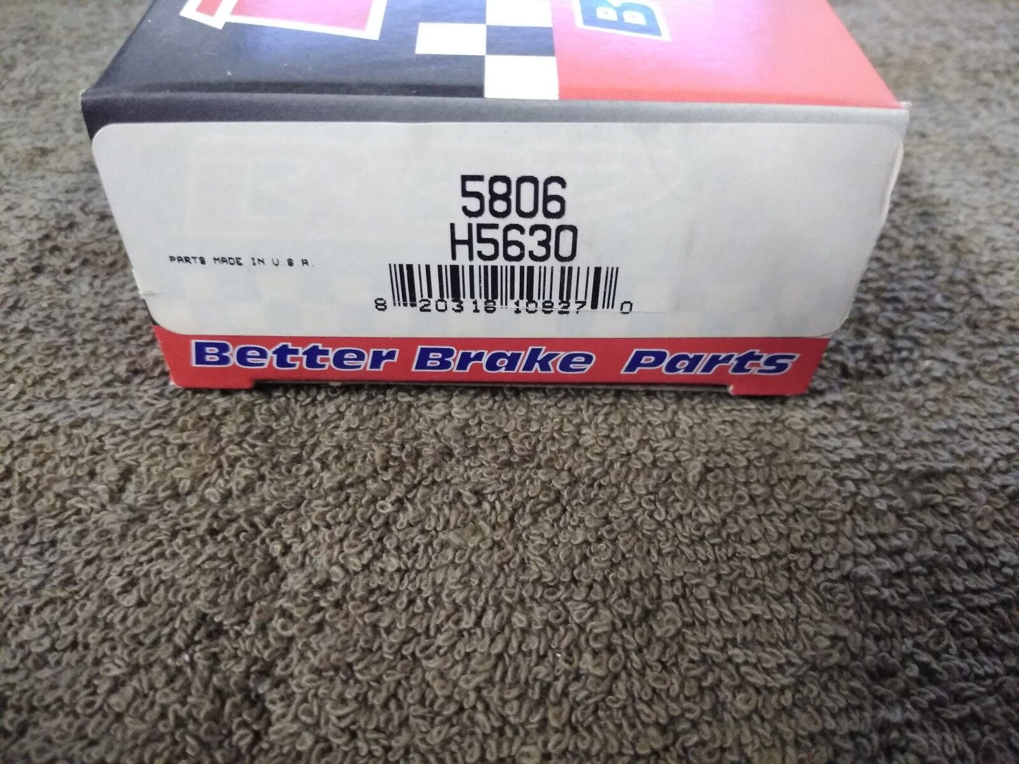 NEW BETTER BRAKE PARTS Brake Completion Kit 5806/H5630
