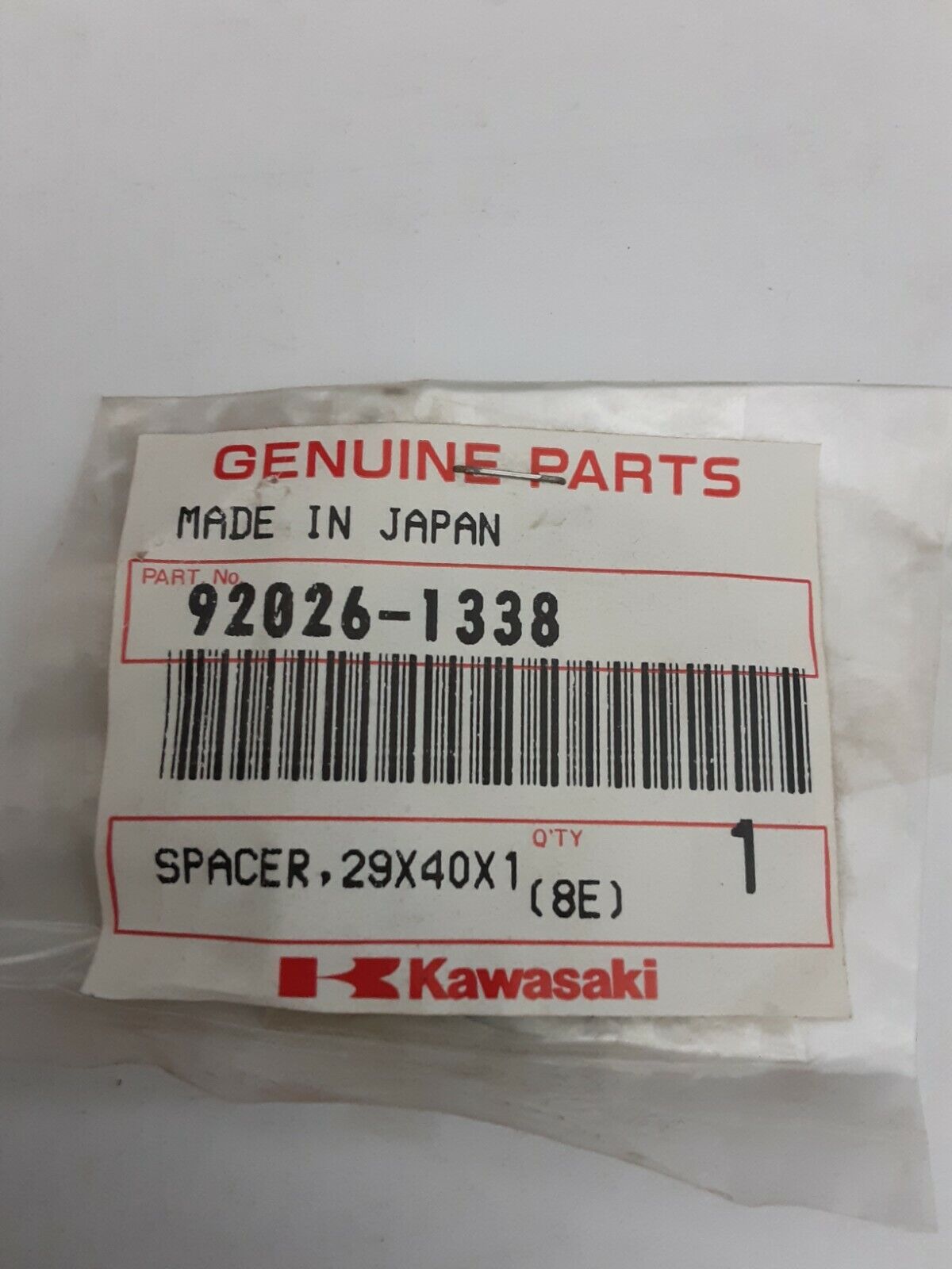 NEW GENUINE KAWASAKI 92026-1338 SPACER, 29X40X1.0 Bayou KLF300 KLF400 KAF540