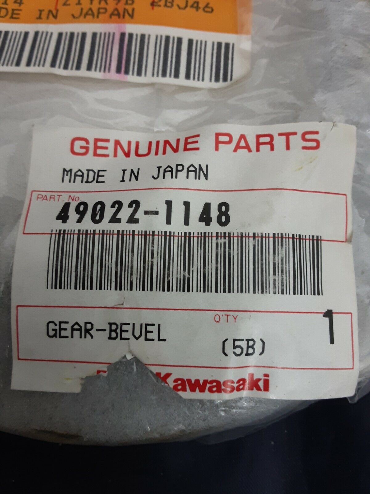 NEW GENUINE KAWASAKI 49022-1148 GEAR-BEVEL Prairie KVF400 KVF300 Mule KAF400