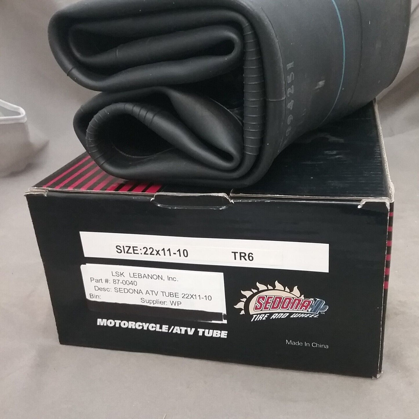 NEW IRC 87-0040 INNER TUBE 22/11-10 10IN TR6