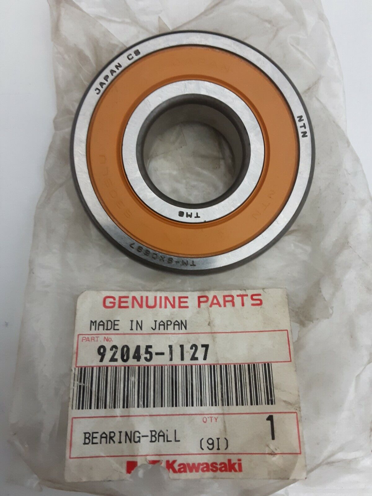 NEW GENUINE KAWASAKI 92045-1127 BEARING-BALL, TM-SX0597LU KL600 KL250 KL650