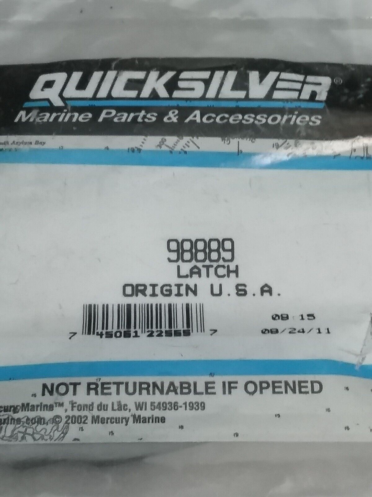 NEW QUICKSILVER 98889 QTY3 LATCH Force Mercruiser Mercury Rigging