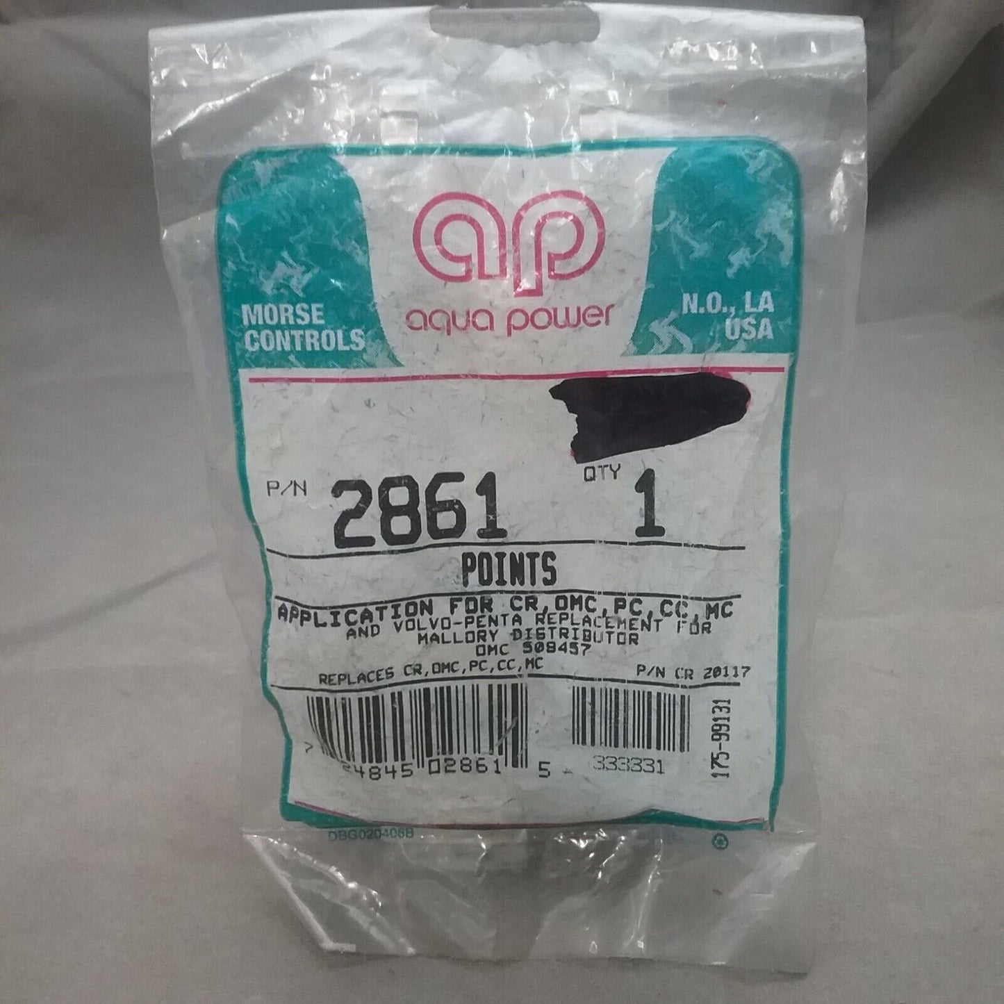 NEW AQUA POWER 2861 POINTS CONTACT CRUSADER MERCRUISER PLEASURECRAFT OMC VOLVO