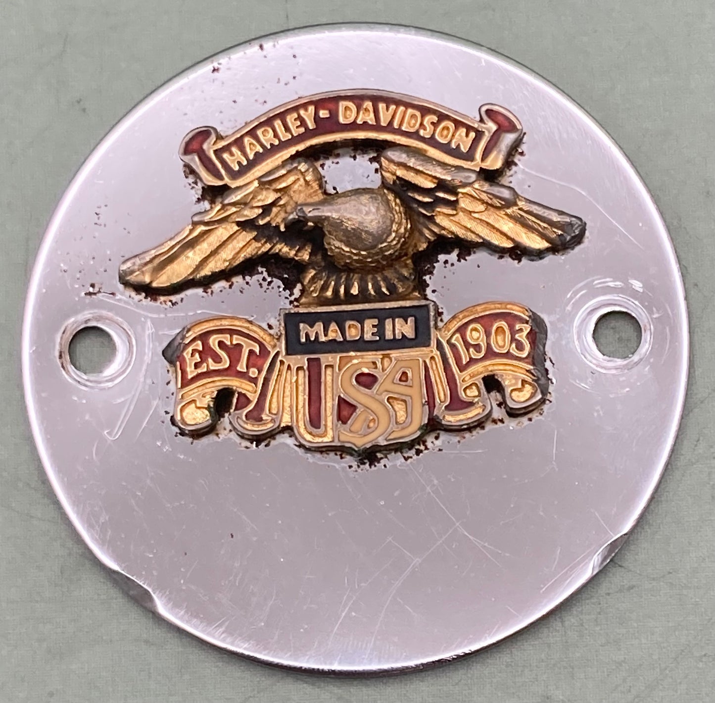 Genuine Harley Davidson 1903 'Made in USA' Eagle Point/Timing Cover