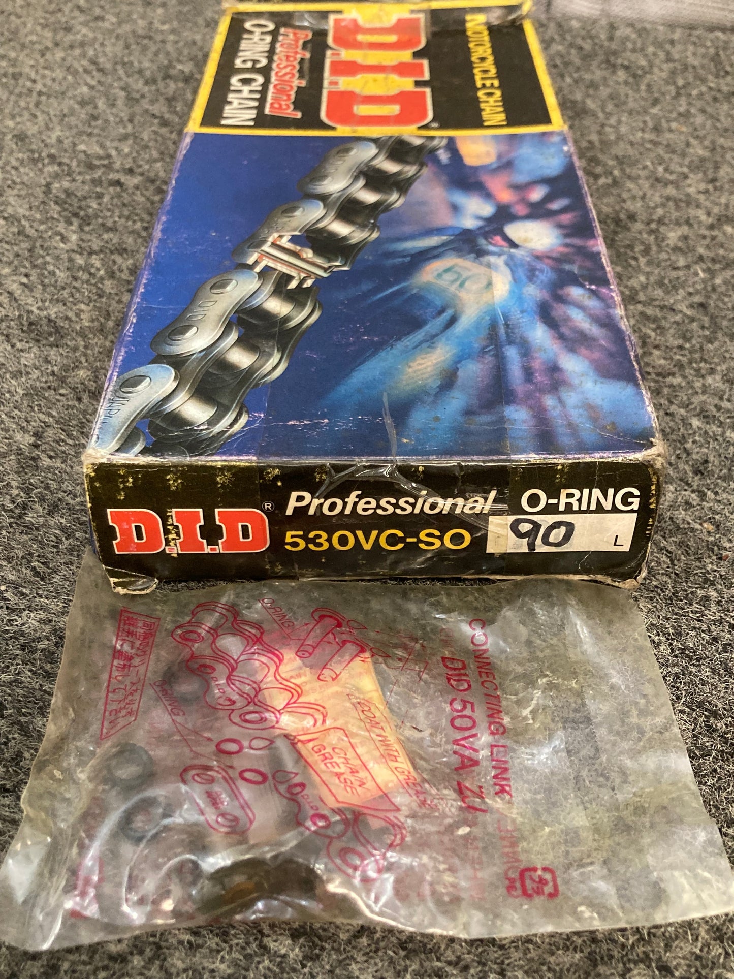 New Genuine Daido Kogyo 530VC-90L Pro M/C O-Ring Chain 90 Link