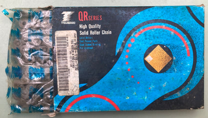 New Tsubaki 428QR X 100 Links High Quality M/C Solid Roller Chain H18-118-100