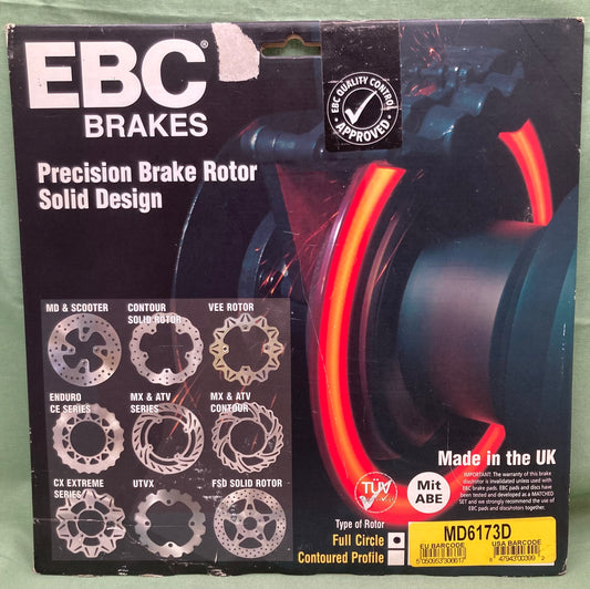New Genuine EBC MD6173D Precision Brake Rotor, Full Circle