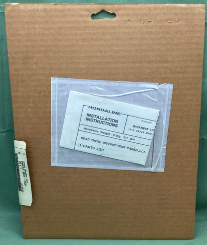 New Genuine Honda 08F85-MCK-100P Chrome Backrest Trim