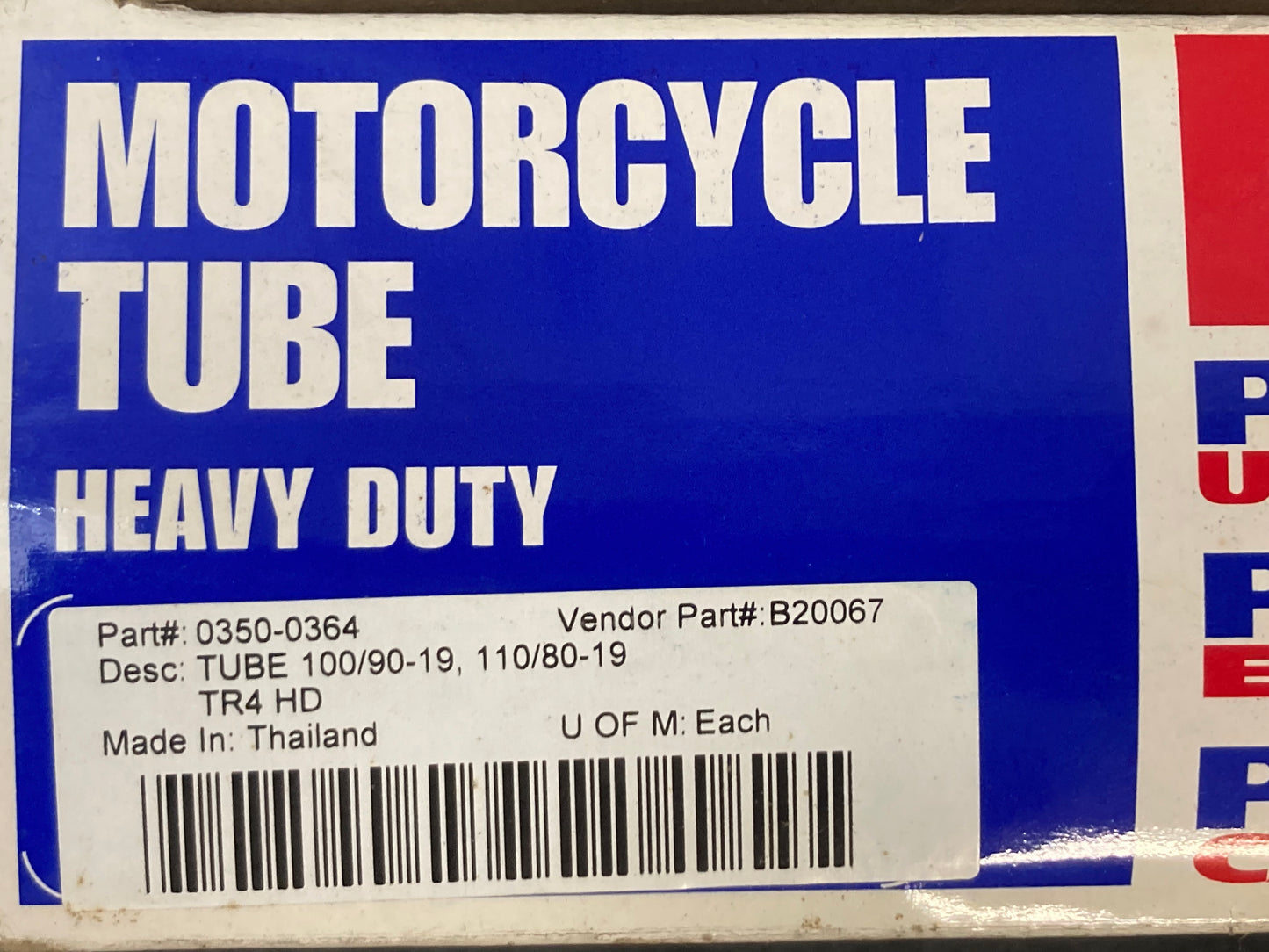 New Genuine Parts Unlimited 0350-0364 Heavy Duty MC Tube TR4 HD