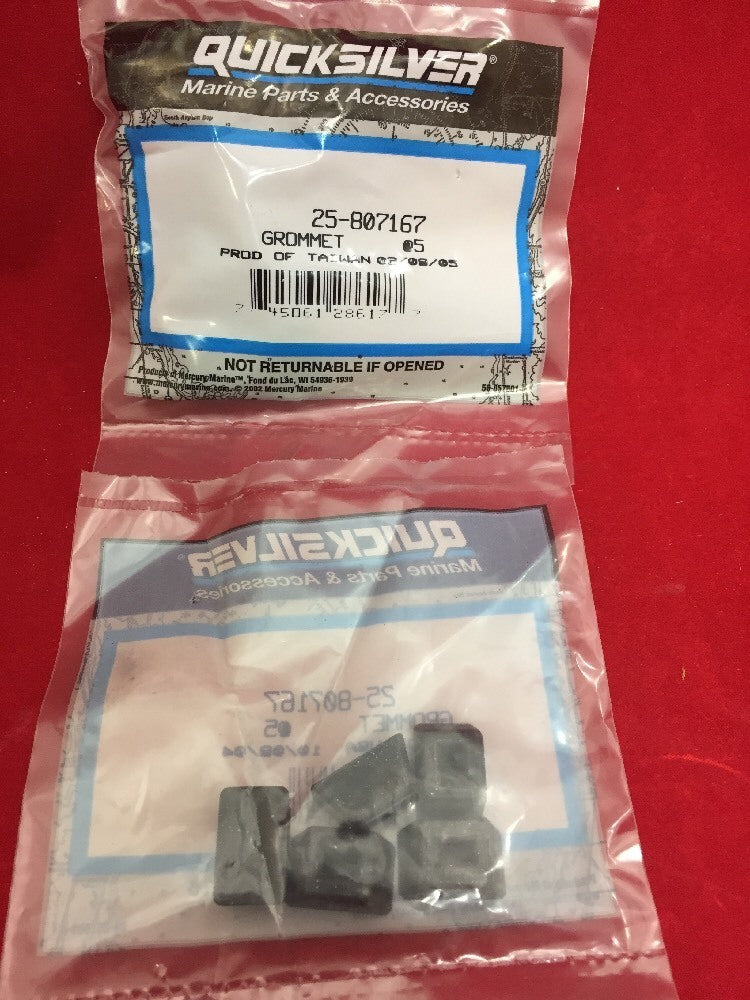 NEW PACK OF 5 MERCURY MARINE QUICKSILVER Grommet 25-807167