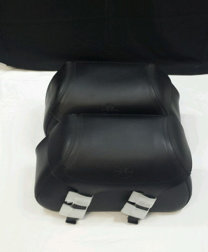 NEW GENUINE YAMAHA STR-GA73-00-00 Black Plain Saddle Bag Set