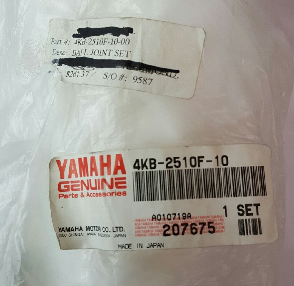 NEW GENUINE YAMAHA 4KB-2510F-10 Ball Joint Set 2001-2005 Wolverine