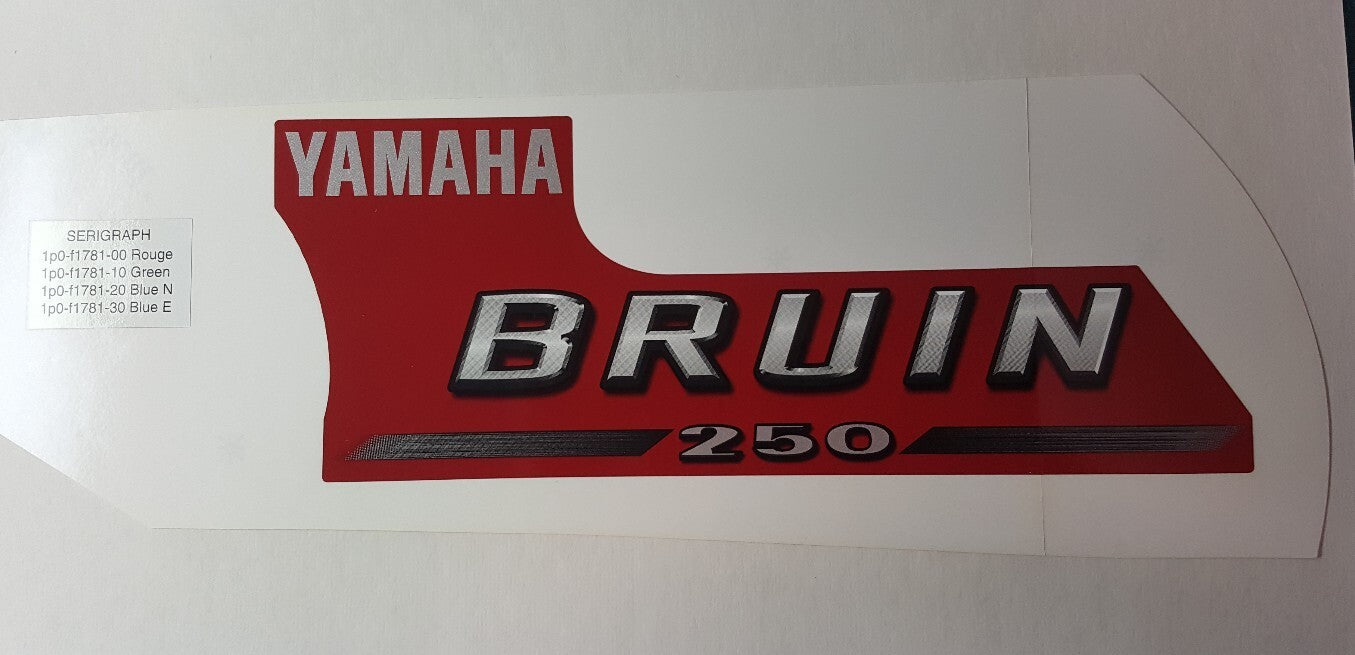 NEW GENUINE YAMAHA 1P0-F1781-00 EMBLEM 1 2005 Bruin YFM250BT