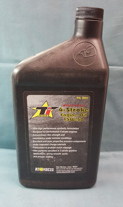 NEW TI LUBE Synthetic 4-Stoke Engine Oil 15W-50 1 Quart