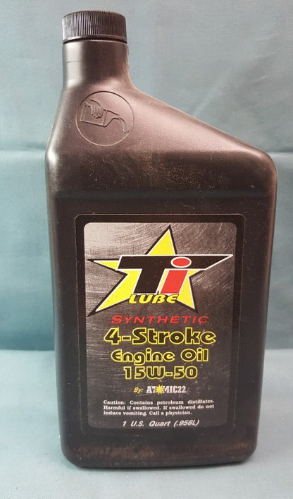 NEW TI LUBE Synthetic 4-Stoke Engine Oil 15W-50 1 Quart