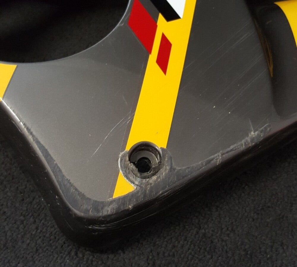 USED GENUINE HONDA F4i 64460-MBWA-0000 Gray/yellow Left Lower Fairing Cowl