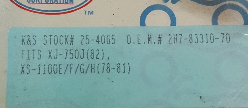 NEW K&S 2H7-83310-70 FRT FLSHR LITE ASY YAMAHA XJ-750J, XS-1100E 1978-1981