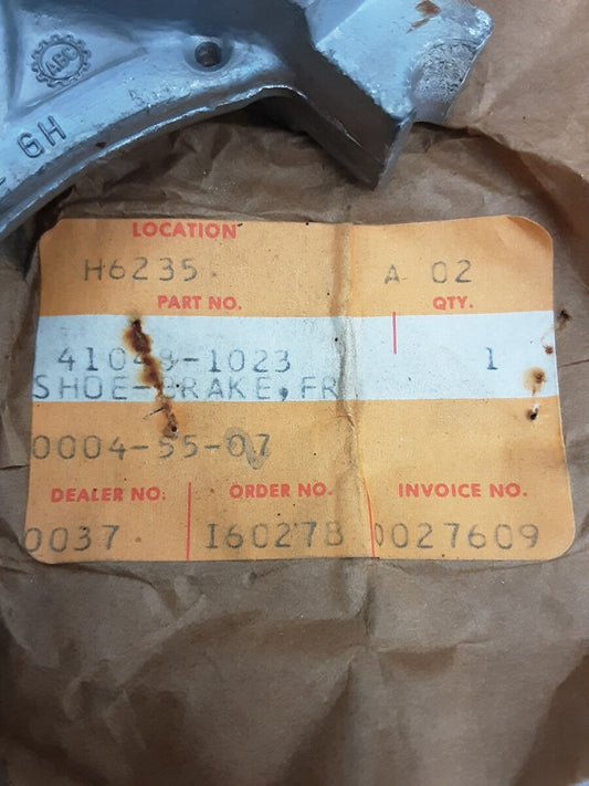 NEW GENUINE KAWASAKI 41048-1023 SHOE-BRAKE, FR KDX80 1984-88