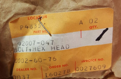 NEW GENUINE KAWASAKI 92007-047 HANDLEBAR BOLT, HEX CSR KZ650 KZ650 KZ305 KZ550