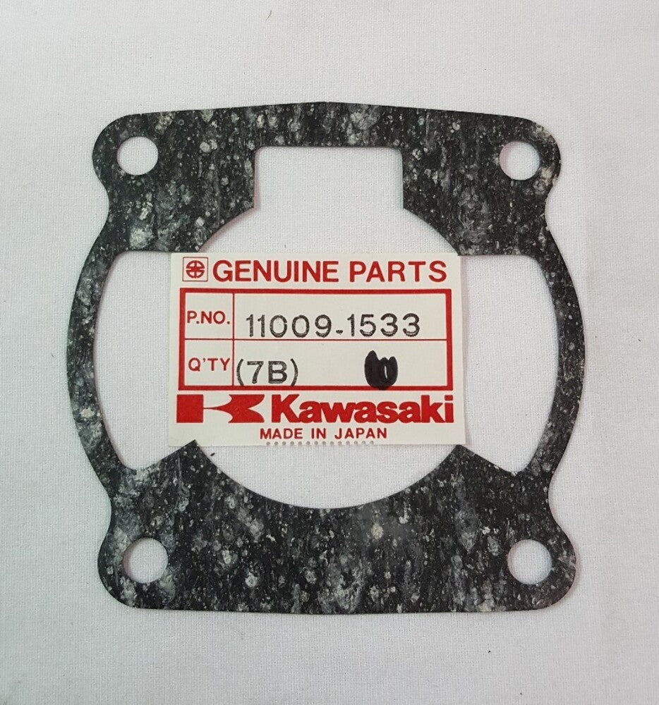 NEW GENUINE KAWASAKI 11009-1533 (QTY 2) GASKET CYLINDER BASE Big Wheel KX80