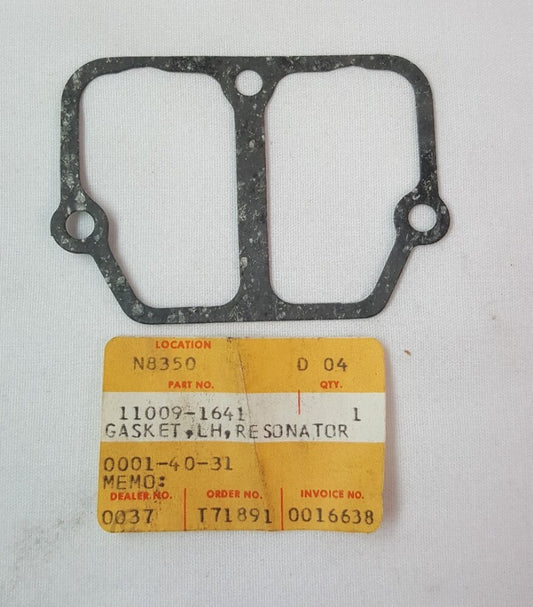 NEW GENUINE KAWASAKI 11009-1641 GASKET, LH, RESONATOR KX125-E2 1987