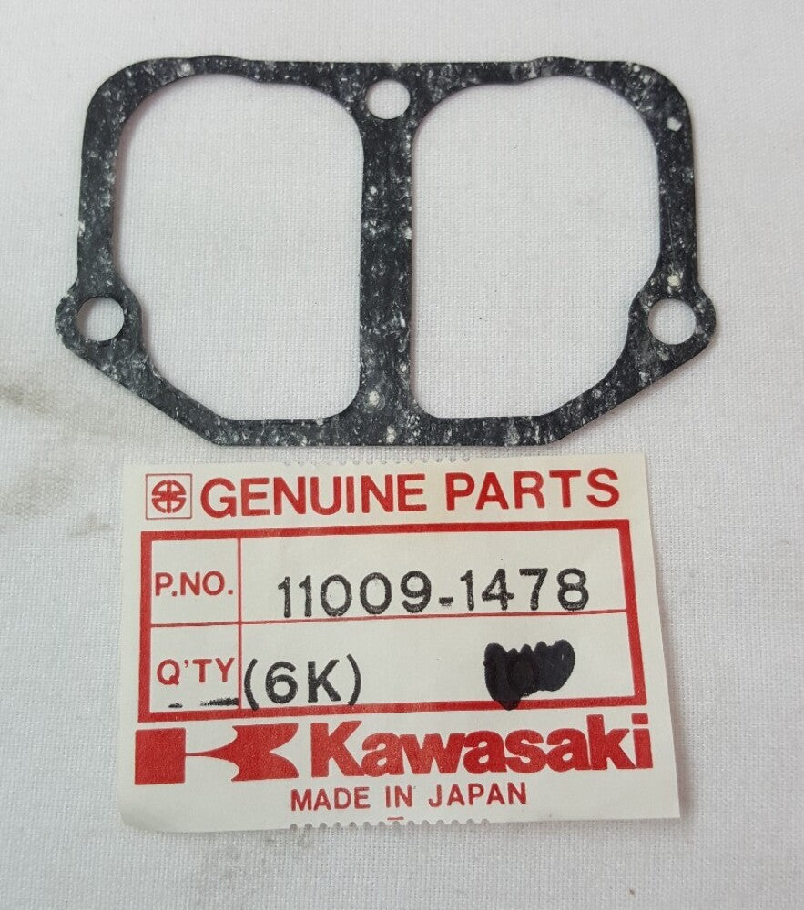 NEW GENUINE KAWASAKI 11009-1478 (QTY 2)GASKET LH RESONATOR KX125 KMX125 1985-01