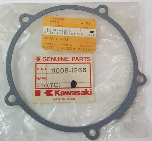 NEW GENUINE KAWASAKI 11009-1266 GASKET, GENERATOR COVE KDX200 KX125 1984-88