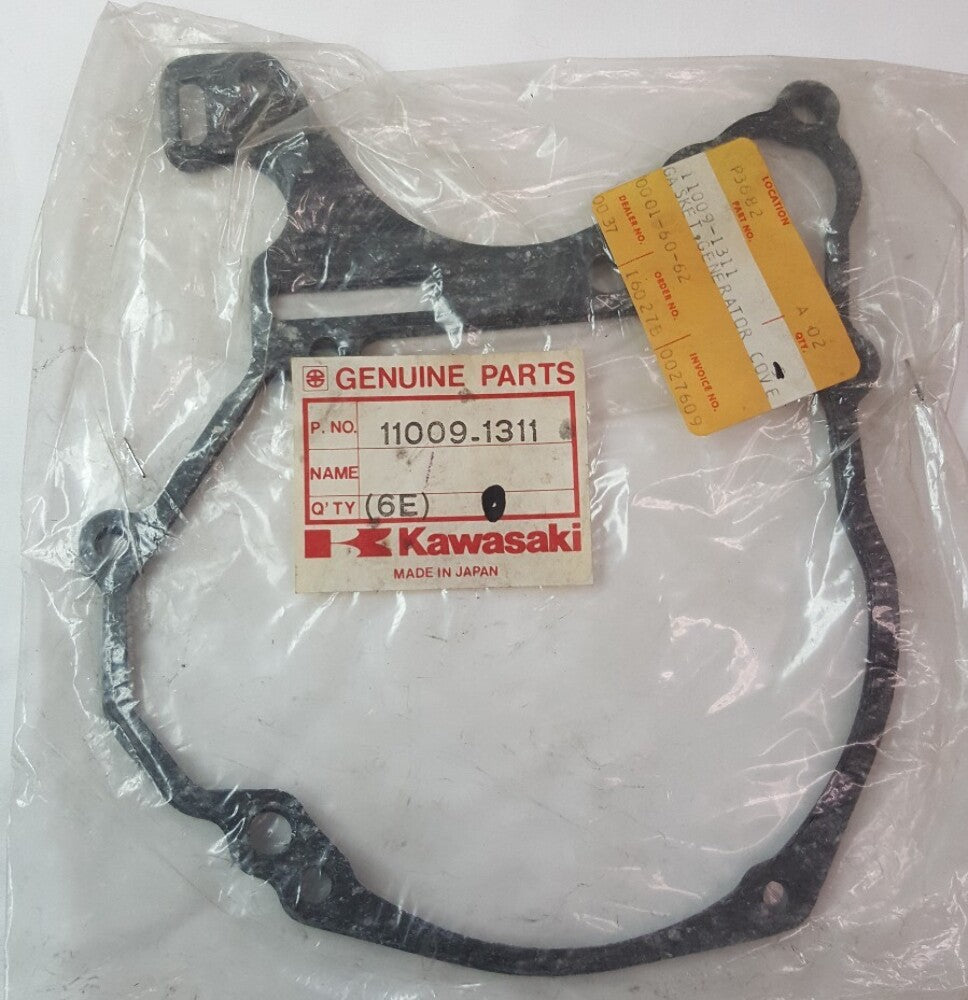 NEW GENUINE KAWASAKI 11009-1311 (QTY 2) GASKET,GENERATOR COVR Mojave KLF110