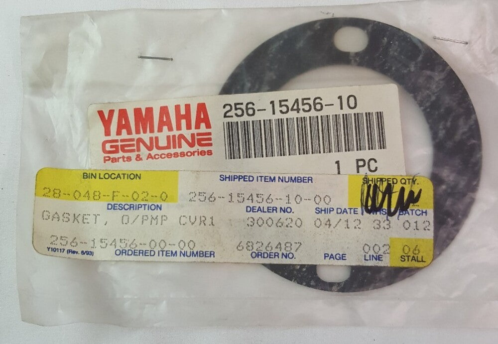 NEW GENUINE YAMAHA 256-15456-10 GASKET, O/PMP CVR1 XS650 TX650 1970-83