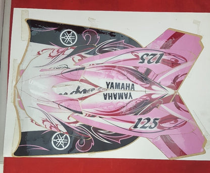 NEW GENUINE YAMAHA ATV-2PA25-00 Graphic Kit 2013 Raptor 125 Pink/Black/White