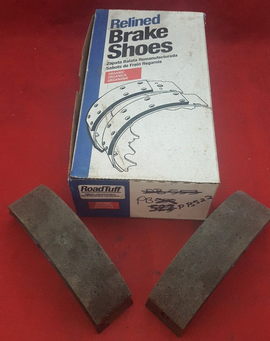 NOS Road Tuff PB522 Relined Brake Shoe Set Fits 1980 - 1984 Buick Skylark