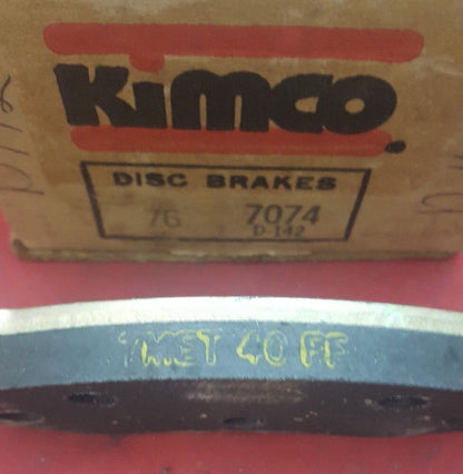 NOS Kimco 7074 D-142 76 Disc Brakes Front