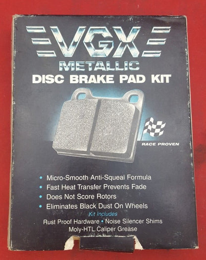 NOS VGX MF242K2 Semi-Met Complete Brake Kit